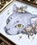 Sphynx Moths by Nana Williams | Watercolor of a Sphynx cat with moths around its head For Sale - Image 4 of 5