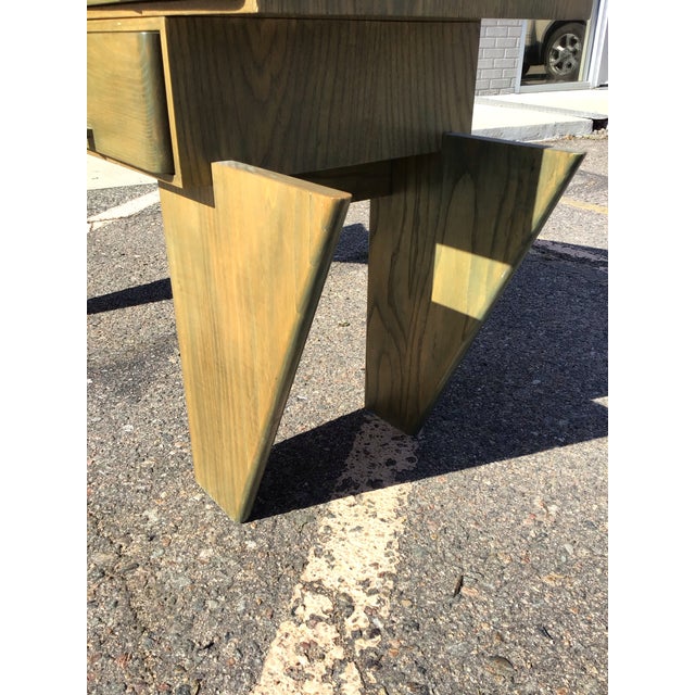 Mid-Century "Boomerang" Atomic Curved Desk For Sale - Image 9 of 11