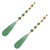 Contemporary Mystic Energy Jade Teardrop Earrings, A Pair For Sale - Image 3 of 8
