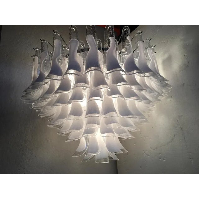 Murano Style Glass Sella Chandelier For Sale - Image 4 of 13