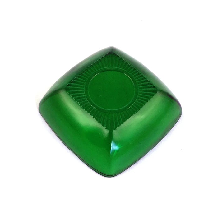 Mid-Century Modern 1950s Anchor Hocking Square “Charm Pattern” Ice Cream Bowl For Sale - Image 3 of 7