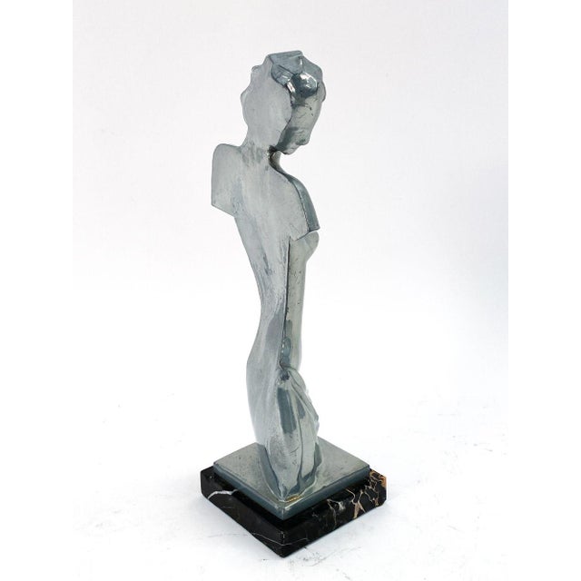 Mid 20th Century Mid 20th Century Art Deco Female Nude Oscar Sculpture For Sale - Image 5 of 13