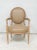 Neoclassical Pair of Vintage Cerused Oak Armchairs in the Neoclassic Manner For Sale - Image 3 of 10