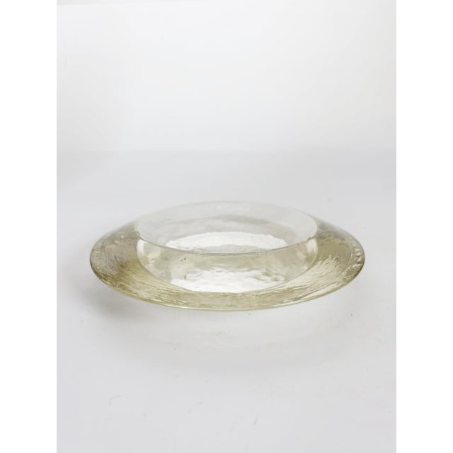Vintage Round Glass Ashtray, France, 1970s For Sale - Image 9 of 10