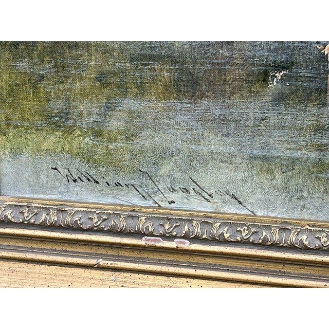 William Langley, Cattle Scene, 19th Century, Oil on Canvas, Framed For Sale - Image 6 of 12