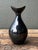 Vintage Black Glazed Ceramic Vase For Sale - Image 4 of 12