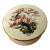 1970s Small White Asian Ceramic Box With Cherry Blossom Details For Sale