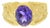 Oval Amethyst Ring with Basketweave Band 14k Yellow Gold, Size 5 For Sale
