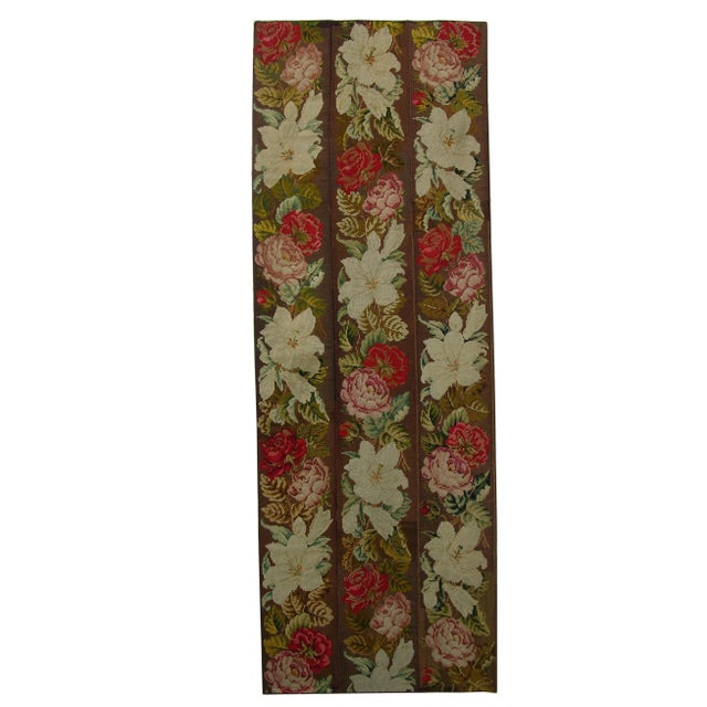 19th Century 1900s Antique Needlework Floral Design For Sale - Image 5 of 9