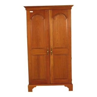 Stickley 2 Door Solid Cherry Bedroom Armoire For Sale