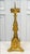 Victorian Gothic Antique Gilt Bronze Ormolu Altar Pricket Candlestick For Sale - Image 4 of 10