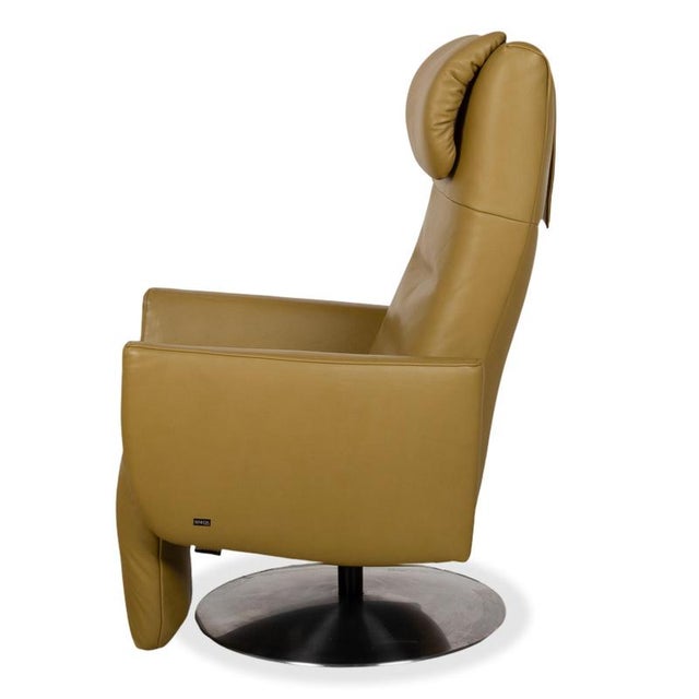 Seneca Armchair in Green Leather from Koinor For Sale - Image 17 of 18