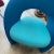 Mid-Century Modern 1960s Vintage Sculptural Blue Pierre Paulin Style Chair For Sale - Image 3 of 7