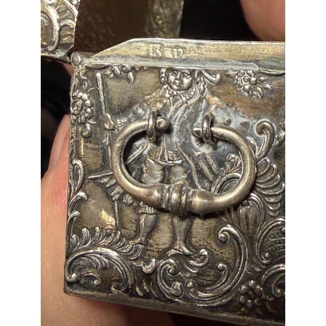 Antique German Silver Cask Jewelry Chest Circa 1880s For Sale - Image 9 of 9