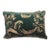 Pair of Stenciled Green Velvet Pillows by Nomi For Sale
