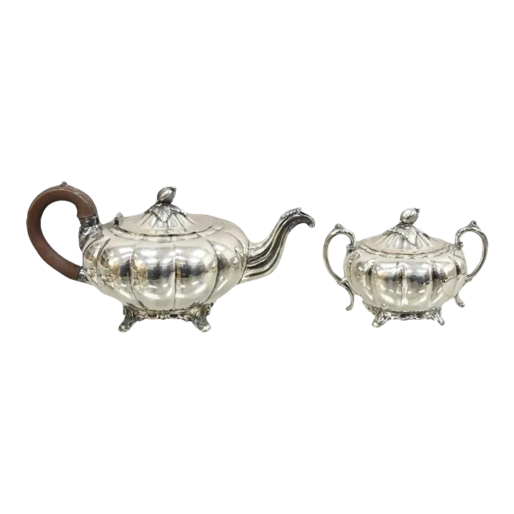 Early 20th Century Old English Melon Community Plate Silver Plated