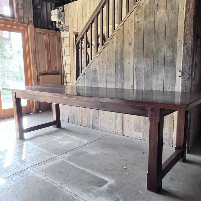 Vintage Oak Refectory Dining Table For Sale - Image 12 of 18