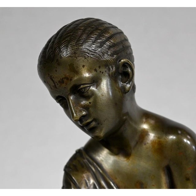 Metal La Joueuse d’Osselets, 19th-Century, Bronze For Sale - Image 7 of 15