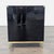 2000 - 2009 Chic Home Arezzo Black 3-Drawer Dresser/Nightstand With Gold Accents and Modern Legs, Attributed For Sale - Image 5 of 8