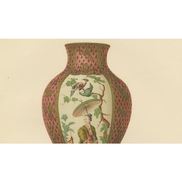 J. H. Thorpe, Worcester Porcelain Vases, 1910, Chromolithographs on Paper, Set of 2 For Sale - Image 9 of 11