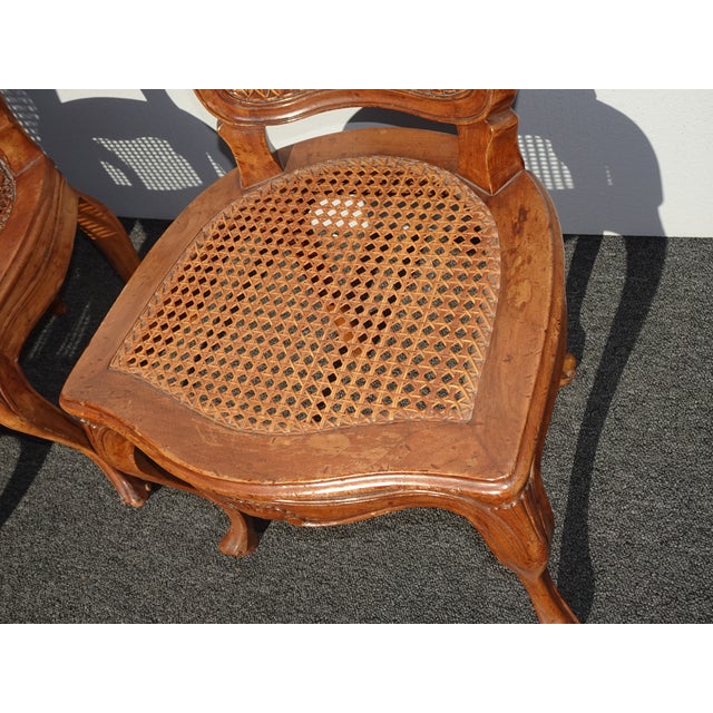 Set of Eight French Country Double Cane Dining Room Chairs Chairish