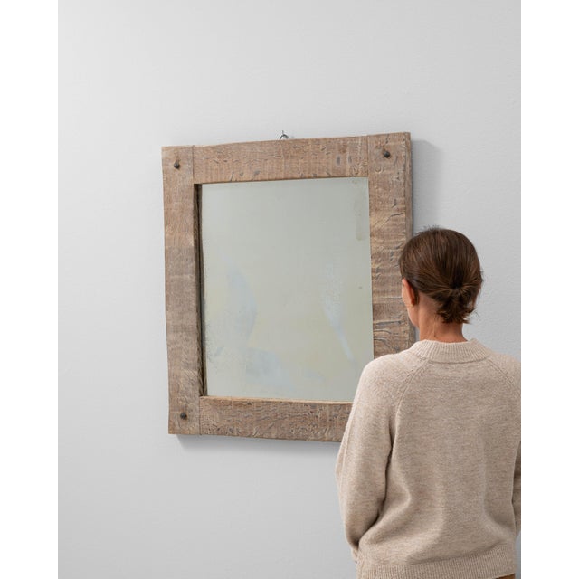 20th Century French Oak Mirror For Sale - Image 4 of 18