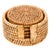 2020s Artifacts Rattan 6-Piece Round Coaster Set With Box For Sale - Image 5 of 5