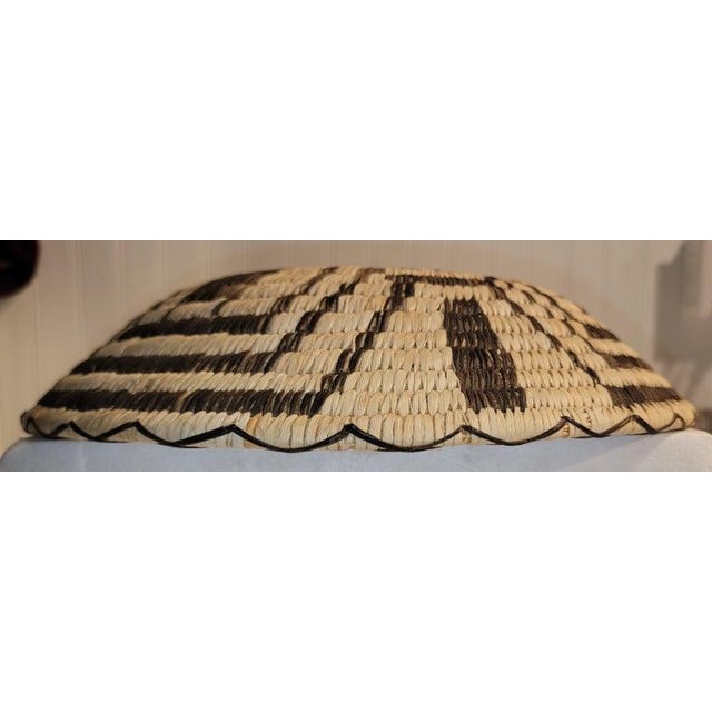 Hand Woven Geometric Basket/Bowl For Sale - Image 4 of 7
