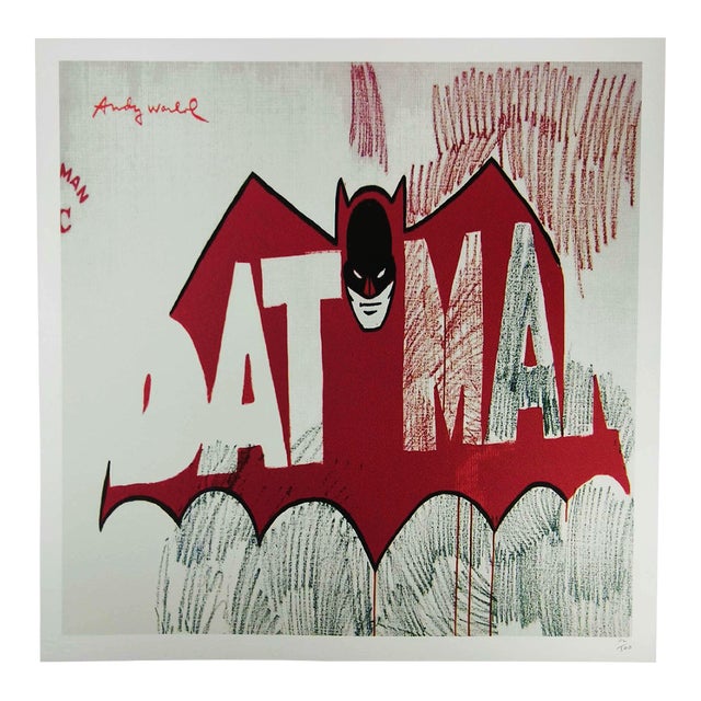 1980s After Andy Warhol "Batman" Limited Edition Lithograph by Cmoa For Sale