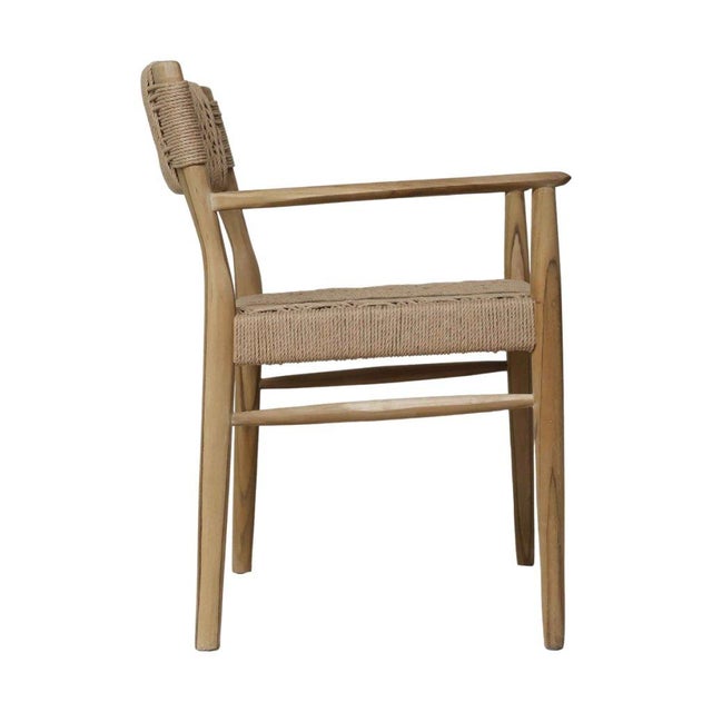 Artesia Rhona Natural Wooden Patio Dining Chair For Sale - Image 4 of 4