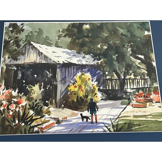 Watercolor on paper landscape by artist John Bohnenberger (1926-2012). Signature not visible / unsigned Artist Biography:...