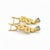 Massive Snake Earrings With Blue Topazes in Opened Mouth, Pair For Sale - Image 4 of 10