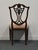 Wood Henredon Furniture Solid Mahogany Traditional Hepplewhite Style Shield Back Dining Side Chair 9002-28 For Sale - Image 7 of 11