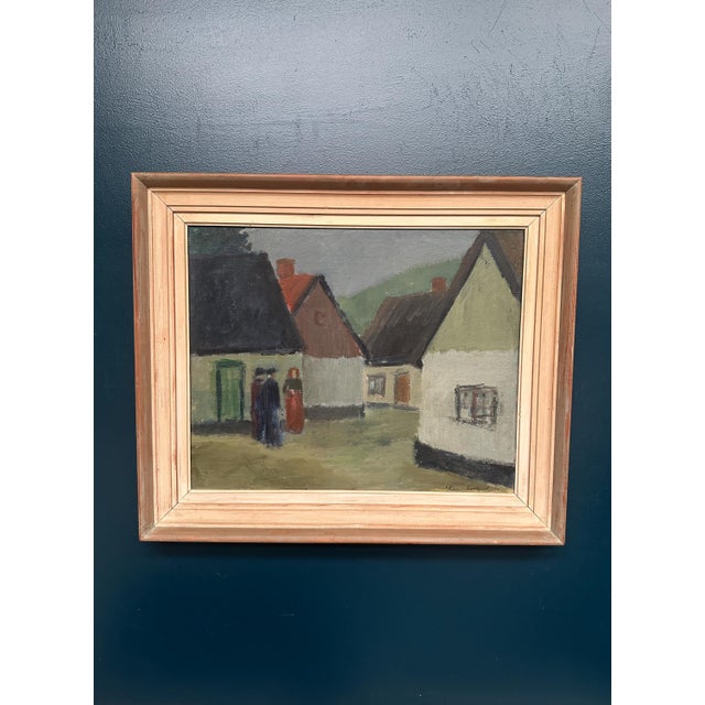 Fabian Lundqvist, Village, 1944, Oil on Canvas, Framed For Sale - Image 18 of 18