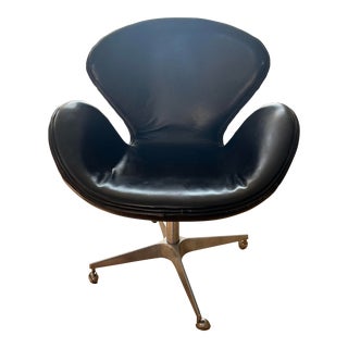 Restoration Hardware Devon Swivel Chair For Sale
