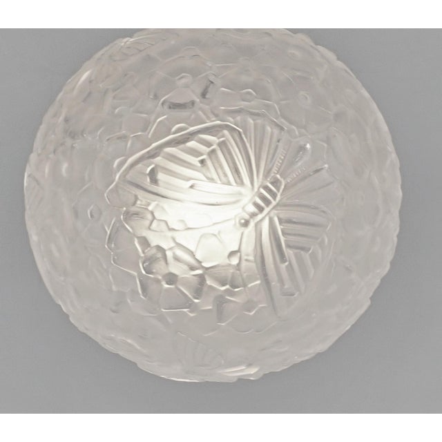 Metal French Art Deco Flush Mount by Hettier & Vincent - 1930 France For Sale - Image 7 of 10