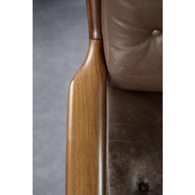 Mid-Century Modern Danish Three-Seater Sofa in Brown Leather by Georg Thams for A/S Vejen Polstermöbelfabrik, 1960s For Sale - Image 16 of 18