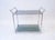 Vintage and Fabulous Chrome Bar Cart with Smoked Glass The chrome has a ribbed pattern. Glass is easily removable for...