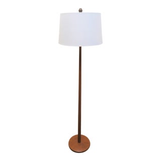 Mid Century Modern Scandinavian Teak Floor Lamp For Sale
