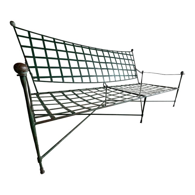 Mario Papperzini for Salterini Iron Garden Sofa For Sale