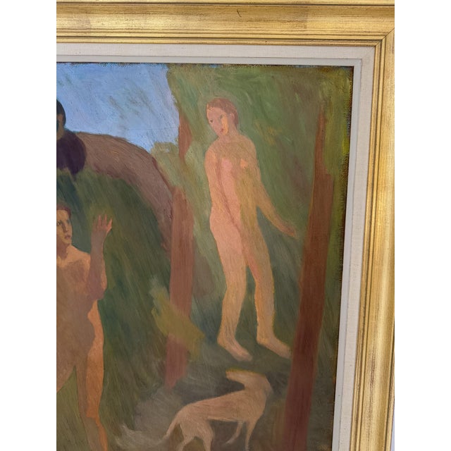 1920s Thor Fagerkvist, The Farewell, 1920s, Oil on Canvas, Framed For Sale - Image 5 of 11