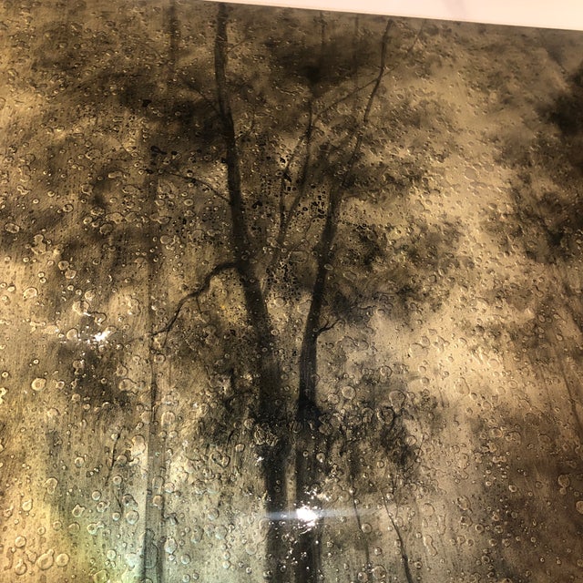 Gray 1990s "Landscape Dream" Oil Painting by Raissa For Sale - Image 8 of 10