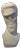 Mid-Century Modern Carrara Marble Bust For Sale