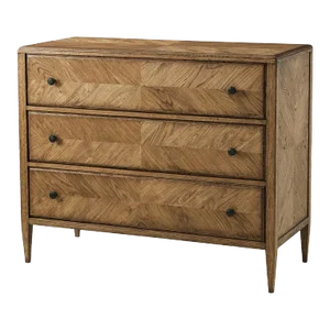 Rustic Oak Chest of Drawers - Light