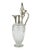 Late 19th Century Victorian Crystal Pitcher With Sterling Silver Mounted Collar and Hinged Lid, United Kingdom For Sale - Image 6 of 10