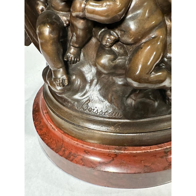Late 19th Century Bronze Group by Emile-Andre Boisseau La Crépuscule (Dusk) For Sale - Image 4 of 5