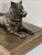 Sand Vintage Sculpture ~ Bronze Wolf Lying on Top of a Book For Sale - Image 8 of 11
