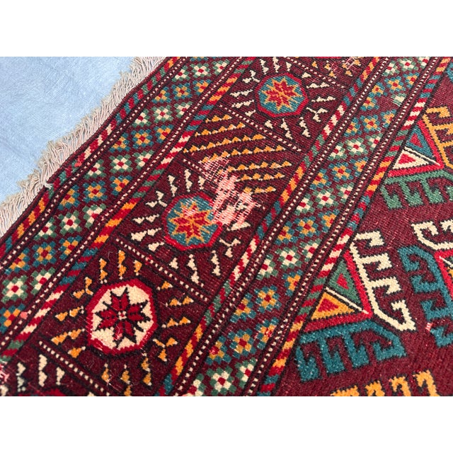 Antique Beshir Hand-Knotted Wool Rug - 8'8" X 6'3" For Sale - Image 10 of 16