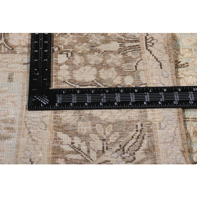 Distressed Antique Persian Tabriz Rug - 06'03 X 09'07 For Sale In Dallas - Image 6 of 9