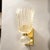Modernist Hand-Blown Murano Glass Sconces W/ Ruffled Detailing & 24k Gold Flecks For Sale - Image 12 of 12